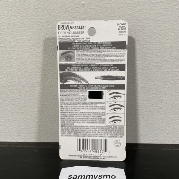 Maybelline #250 Blonde Brow Precise Fiber Volumizer Brow Filling Mascara NEW - Picture 2 of 2